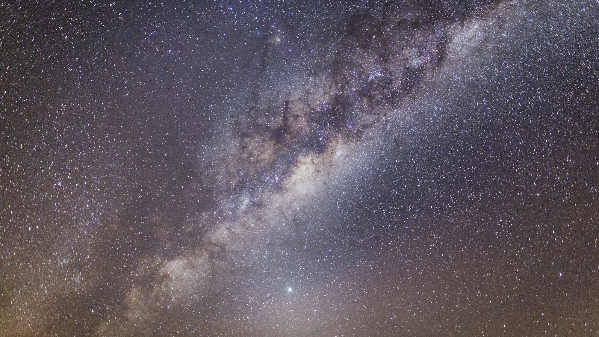The galactic core, visible in the summer months of the Southern hemisphere.  (National Geographic/Freddie Claire)