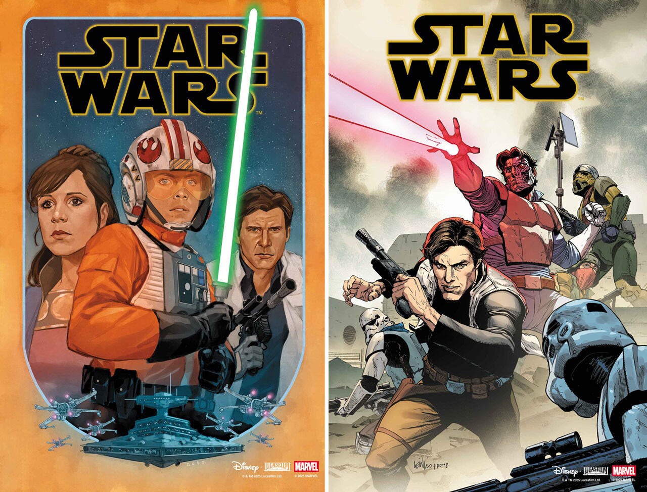 Star Wars #1 cover and variant cover