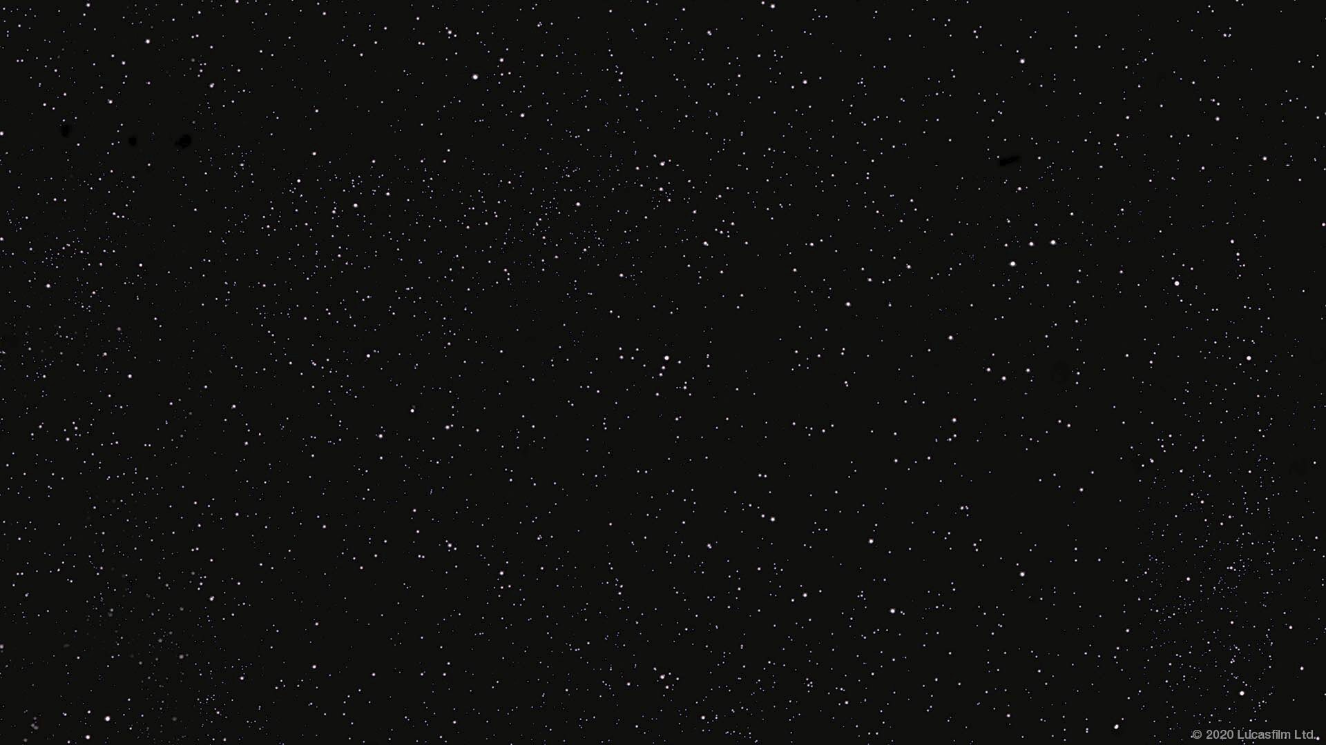 Star Wars virtual background: starfield