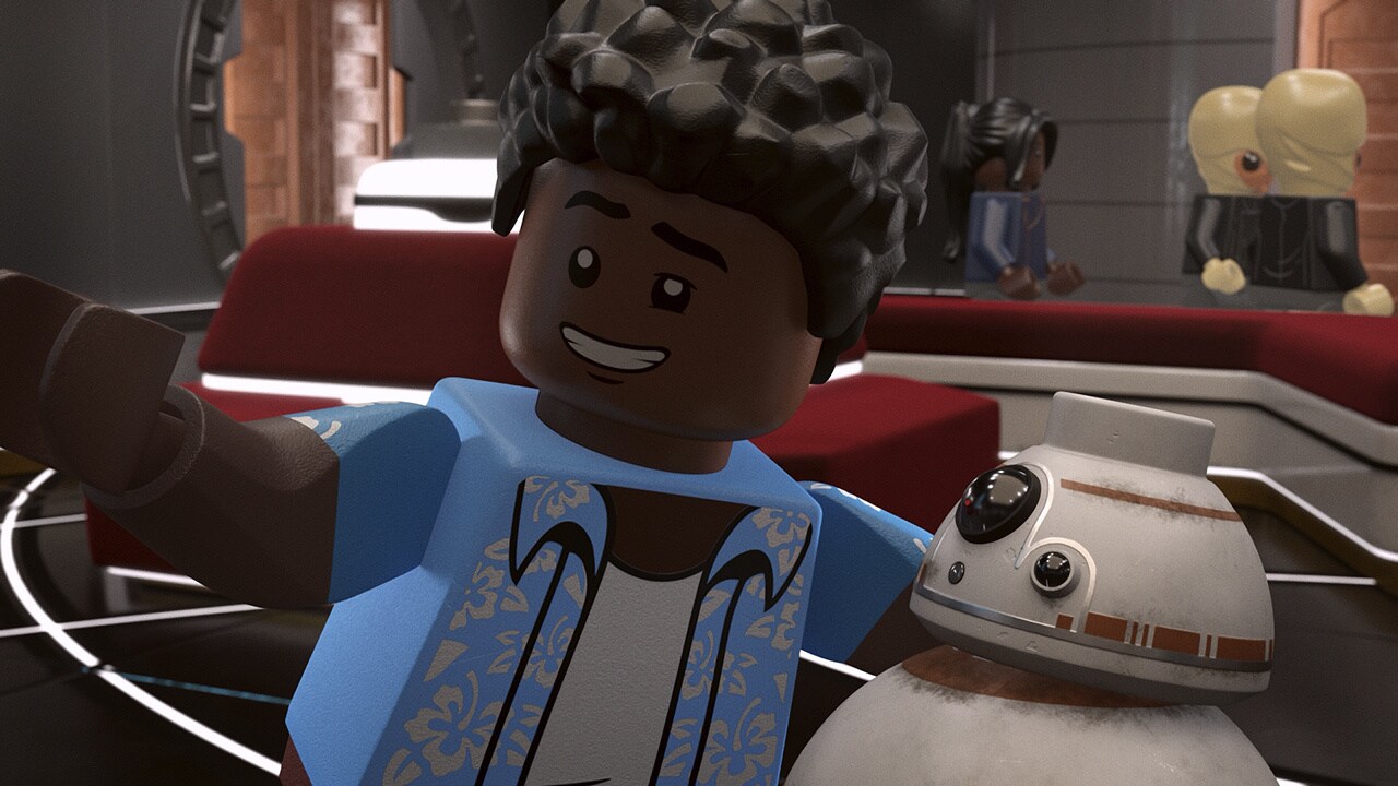 Finn and BB-8 in LEGO Star Wars Summer Vacation