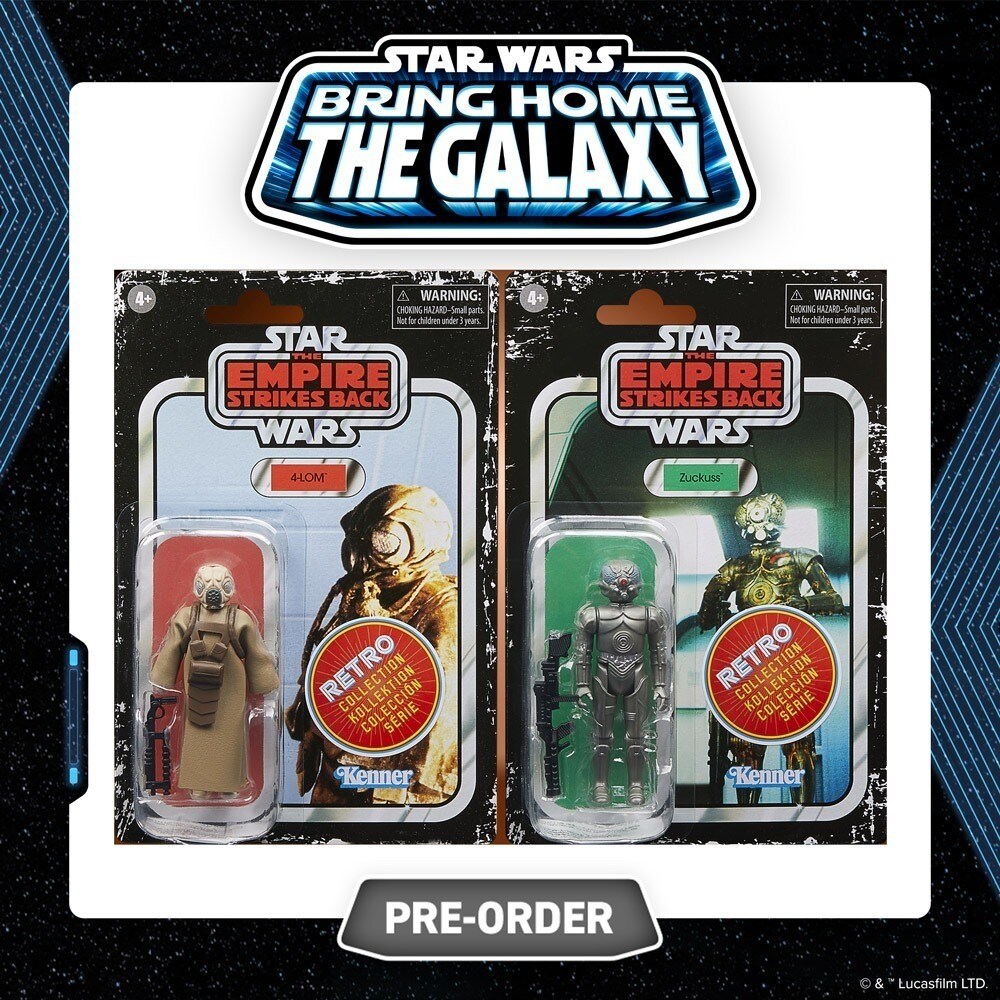 Bring Home the Galaxy 4-LOM &amp; Zuckuss by Hasbro Pre-Order