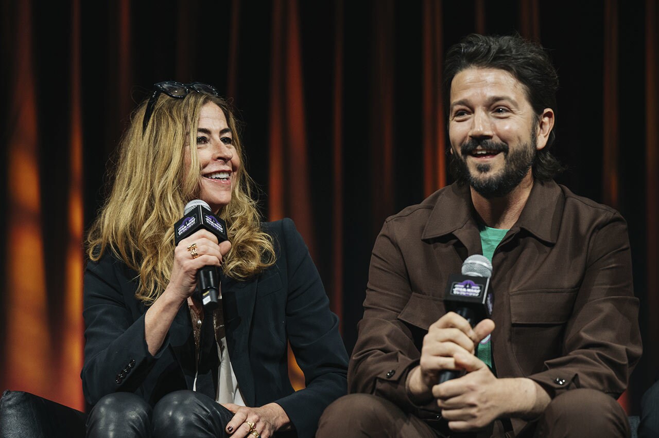 Diego Luna talks at the Andor panel at Star Wars Celebration Japan 2025