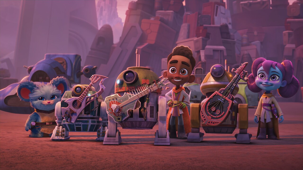 A scene from Kai and Cyrus Star Wars: Young Jedi Adventures.