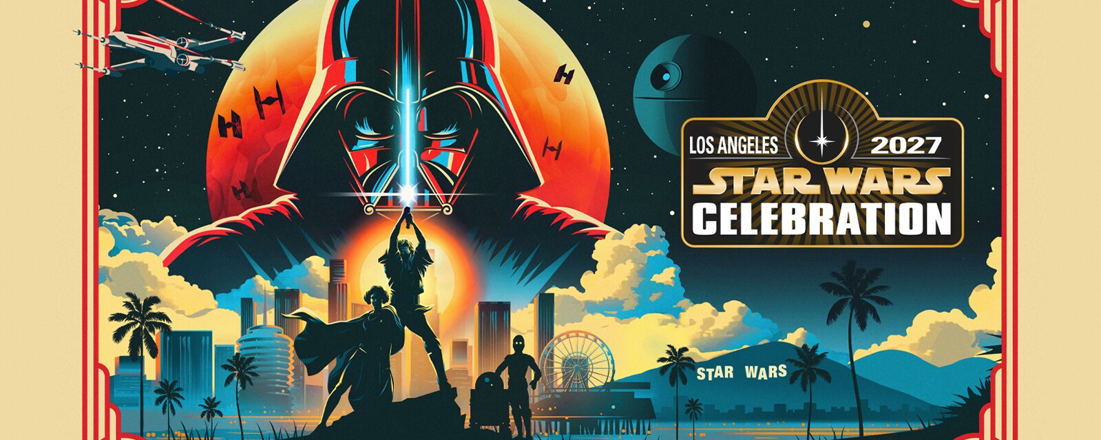 Star Wars Celebration Goes Hollywood with New 2027 Key Art
