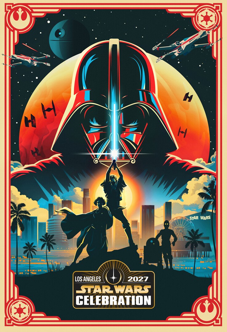 Star Wars Celebration 2027 Los Angeles poster