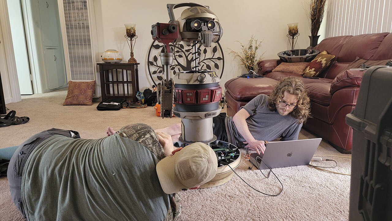 Gil being custom built for Star Wars Celebration.