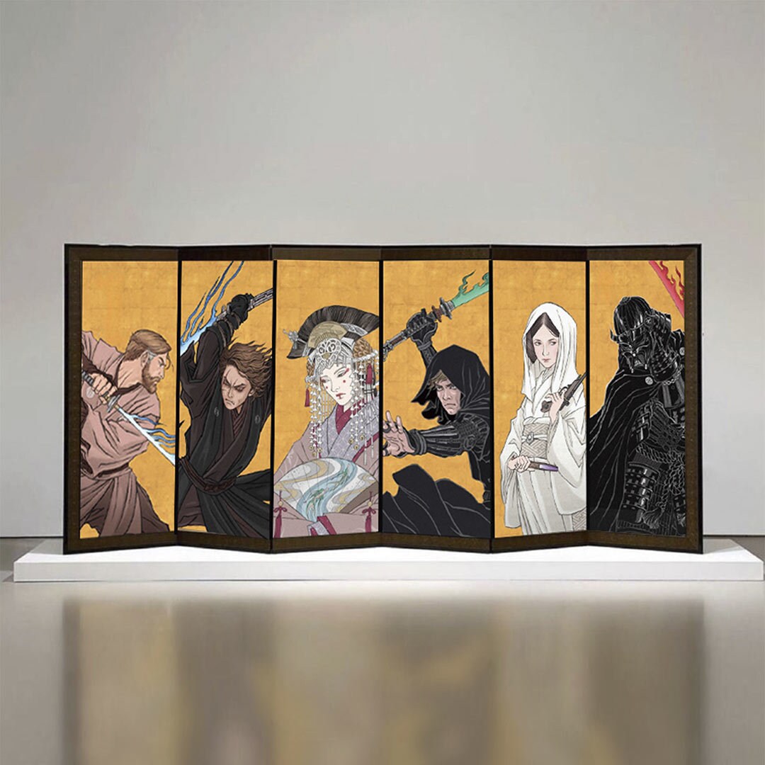 Byo-bu" Japanese Folding Screen