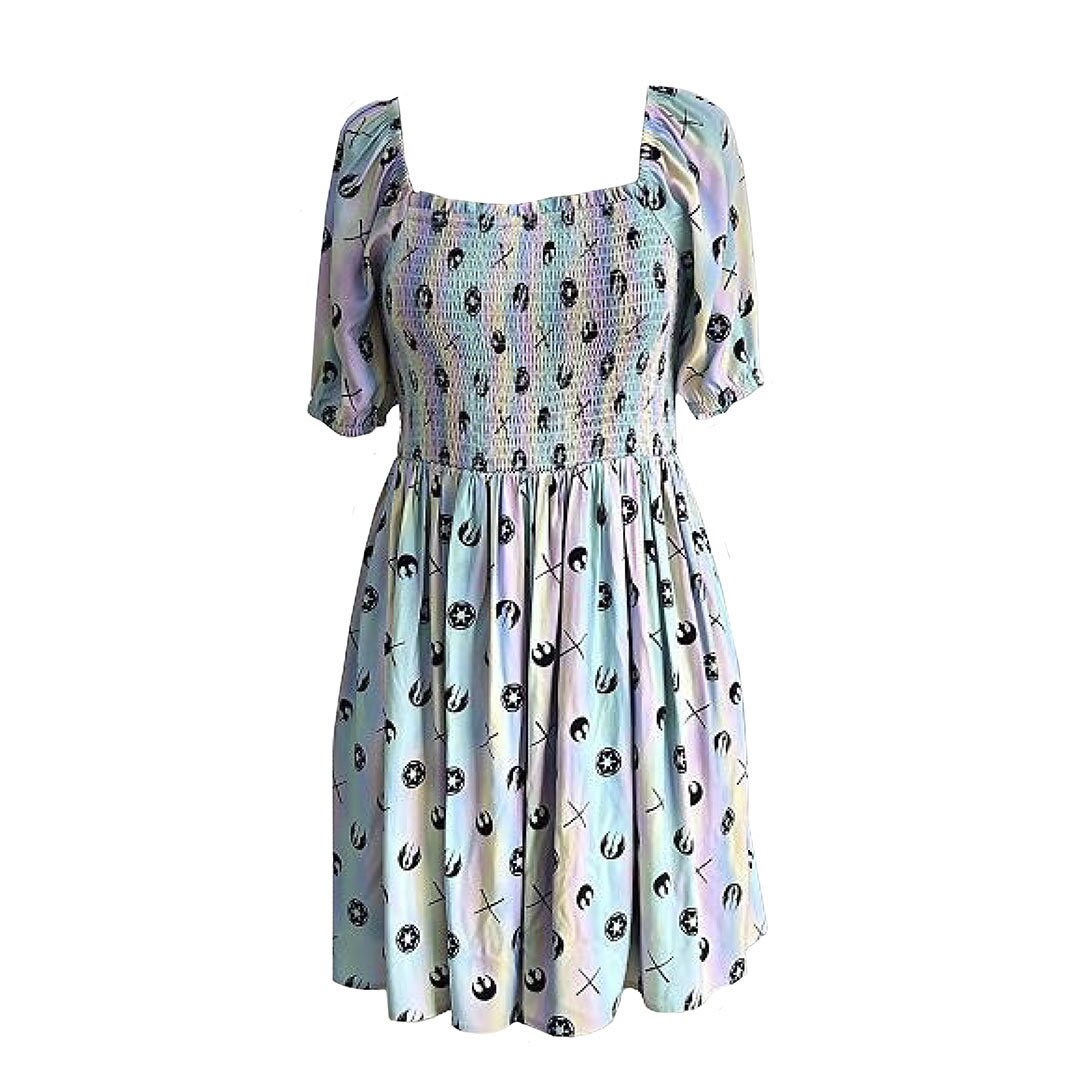 SWCJ Her Universe smocked puff sleeve dress