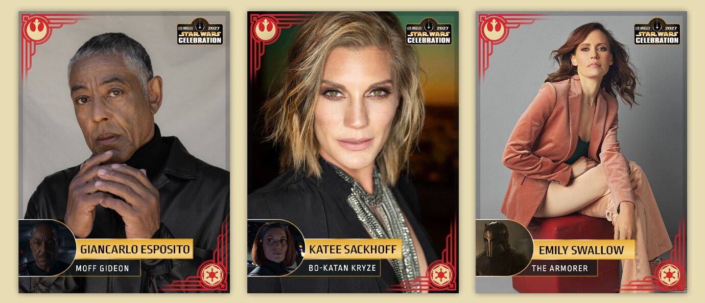 Giancarlo Esposito, Katee Sackoff, and Emily Swallow