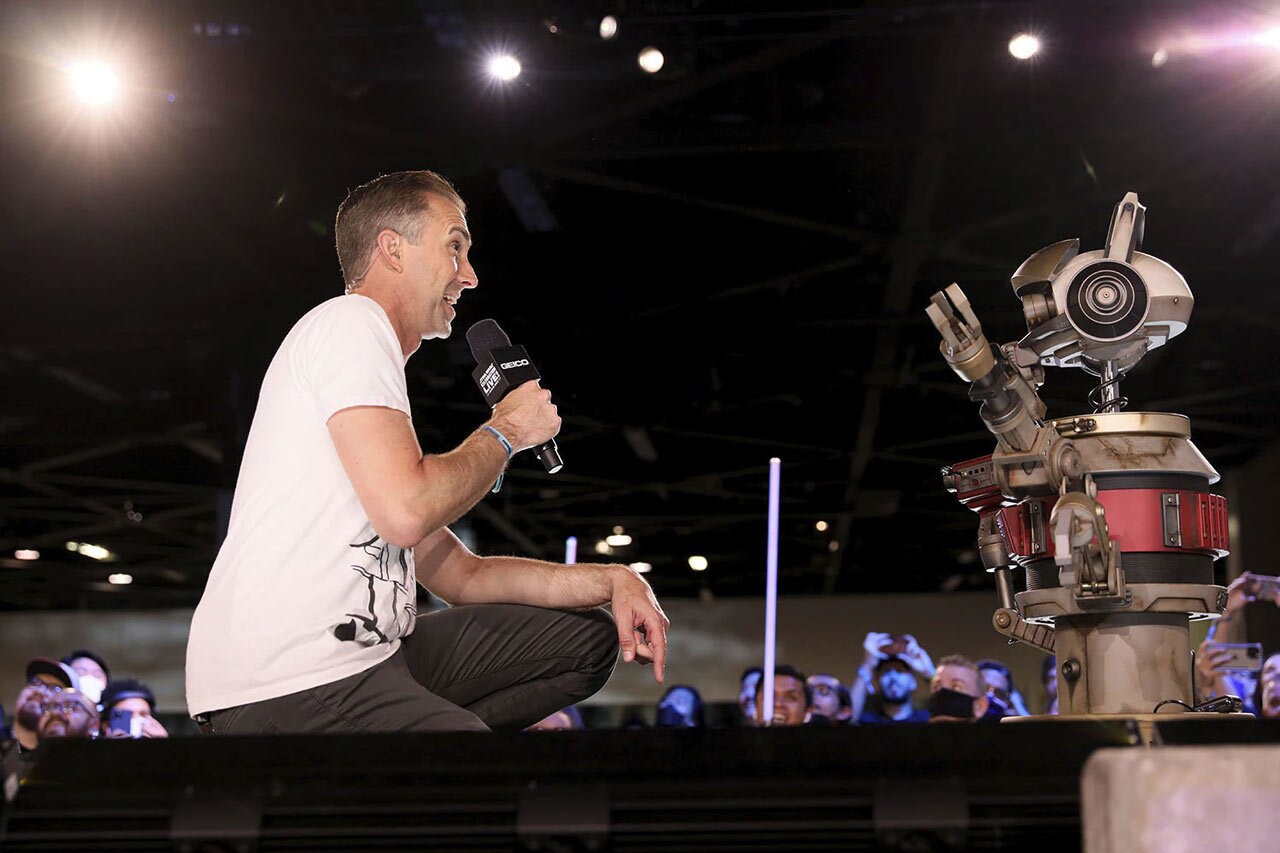 Gil on stage at Star Wars Celebration LIVE!.