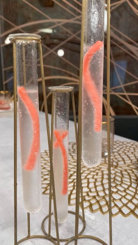 Gelatin Squigs in test tube