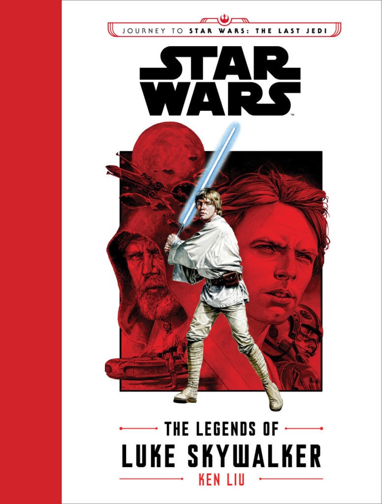 The cover of the book The Legends of Luke Skywalker, by Ken Liu, shows Luke at different ages.