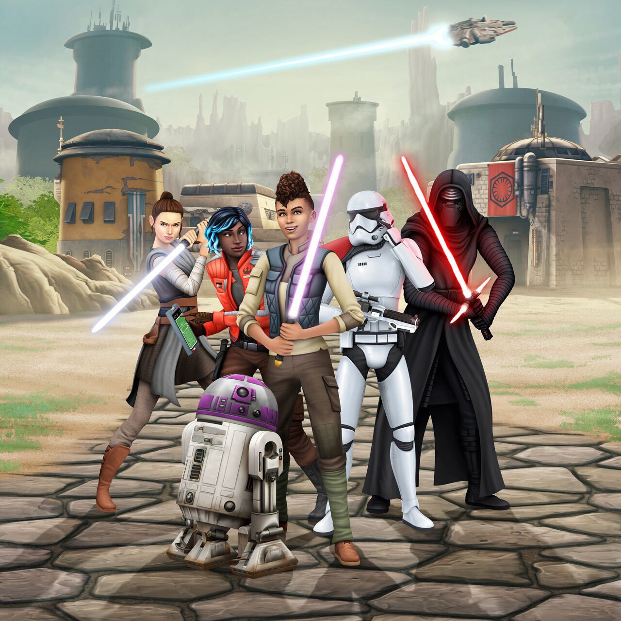 The Sims 4 Journey to Batuu key art
