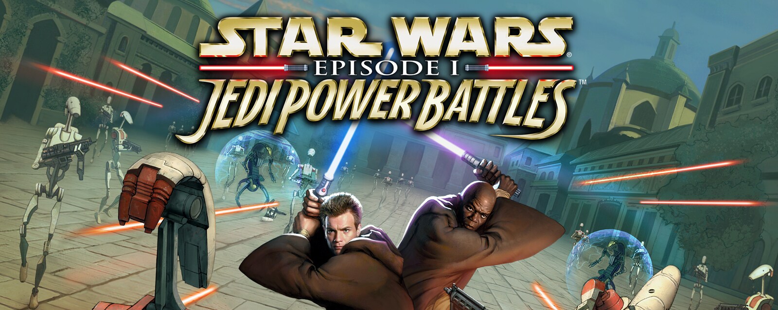 Star Wars Episode I: Jedi Power Battles Returns key art.