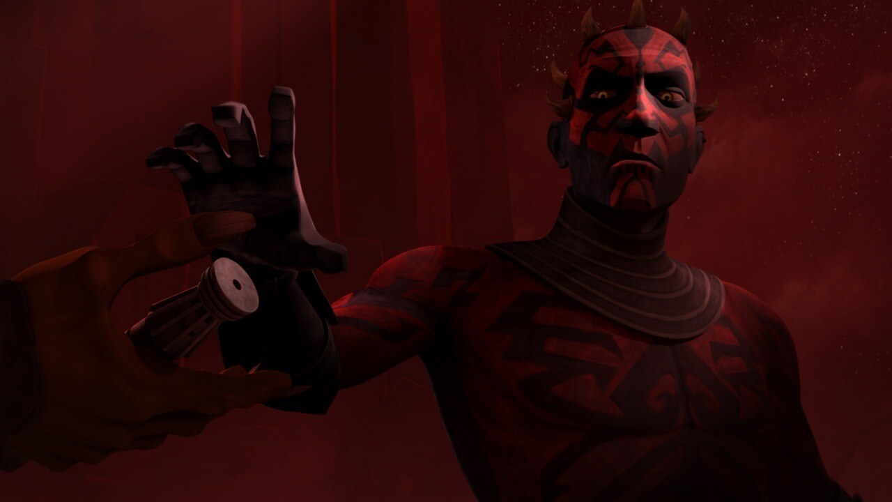 Maul handed his lightsaber