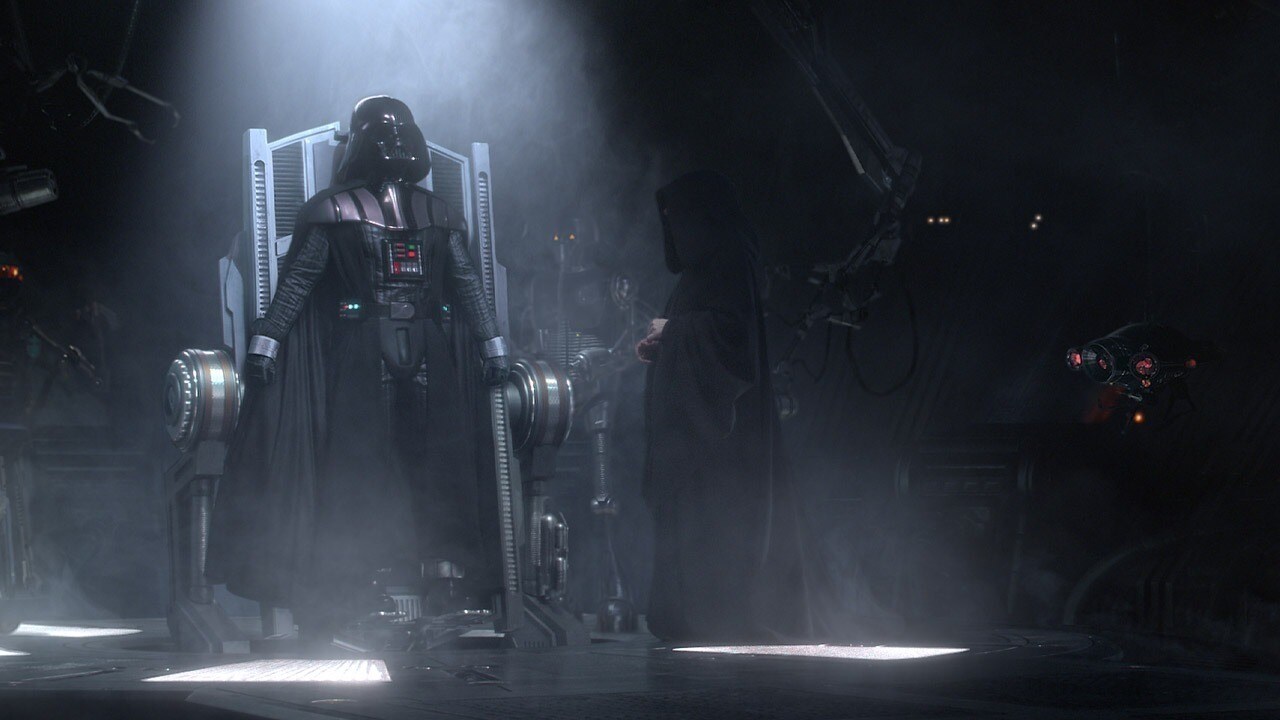 Vader awakens in suit with Palpatine