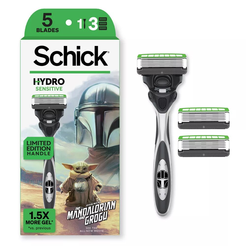 Star Wars: The Mandalorian and Grogu 5-Blade Razor 4-Pack by Schick