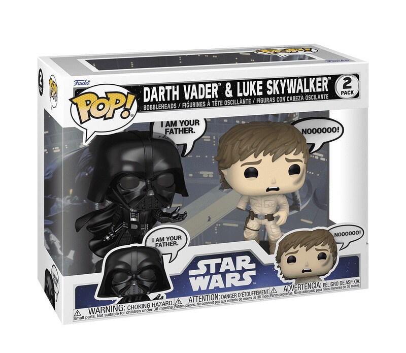 Pop! Sayings Darth Vader & Luke Skywalker (I Am Your Father) 2-Pack