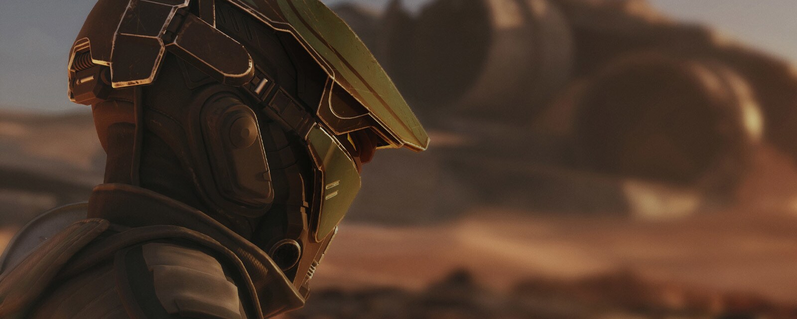 Shade surveys the Jakku racetracks in Star Wars: Galactic Racer.