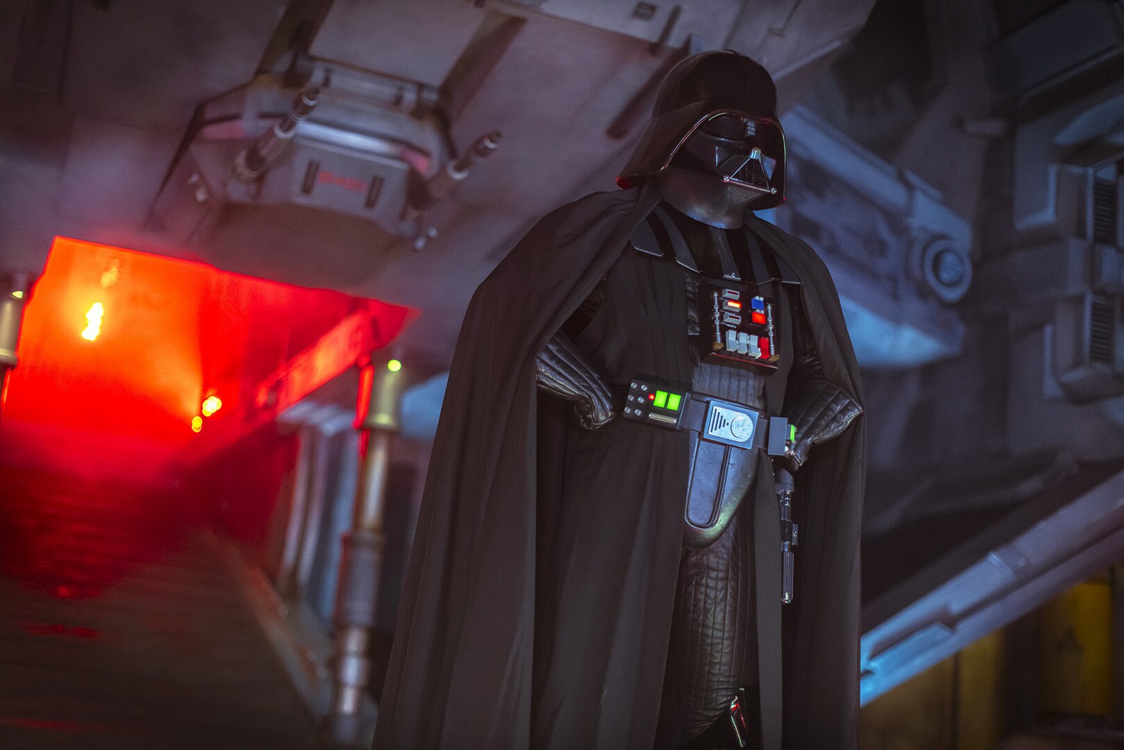 Darth Vader at Star Wars: Galaxy’s Edge at Disneyland.