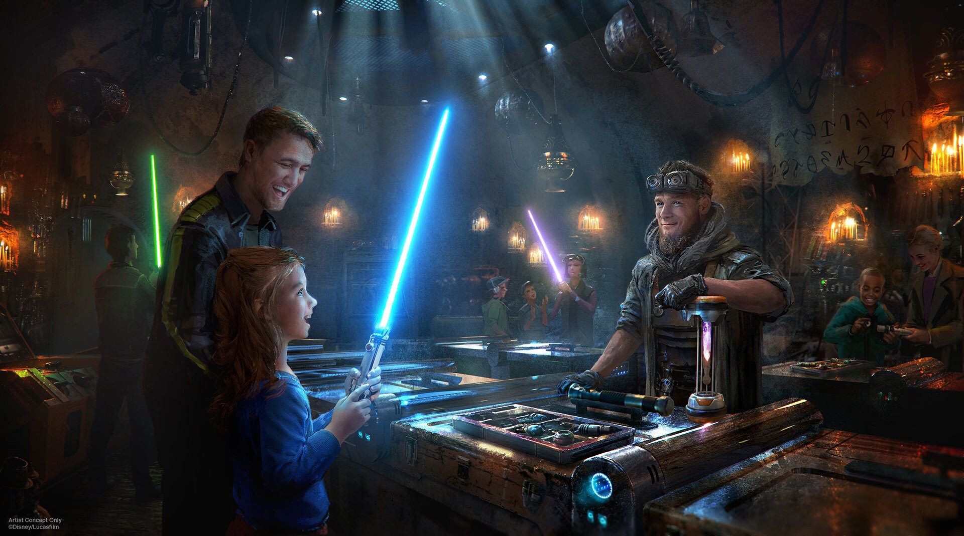 Build your own lightsaber at Star Wars: Galaxy's Edge