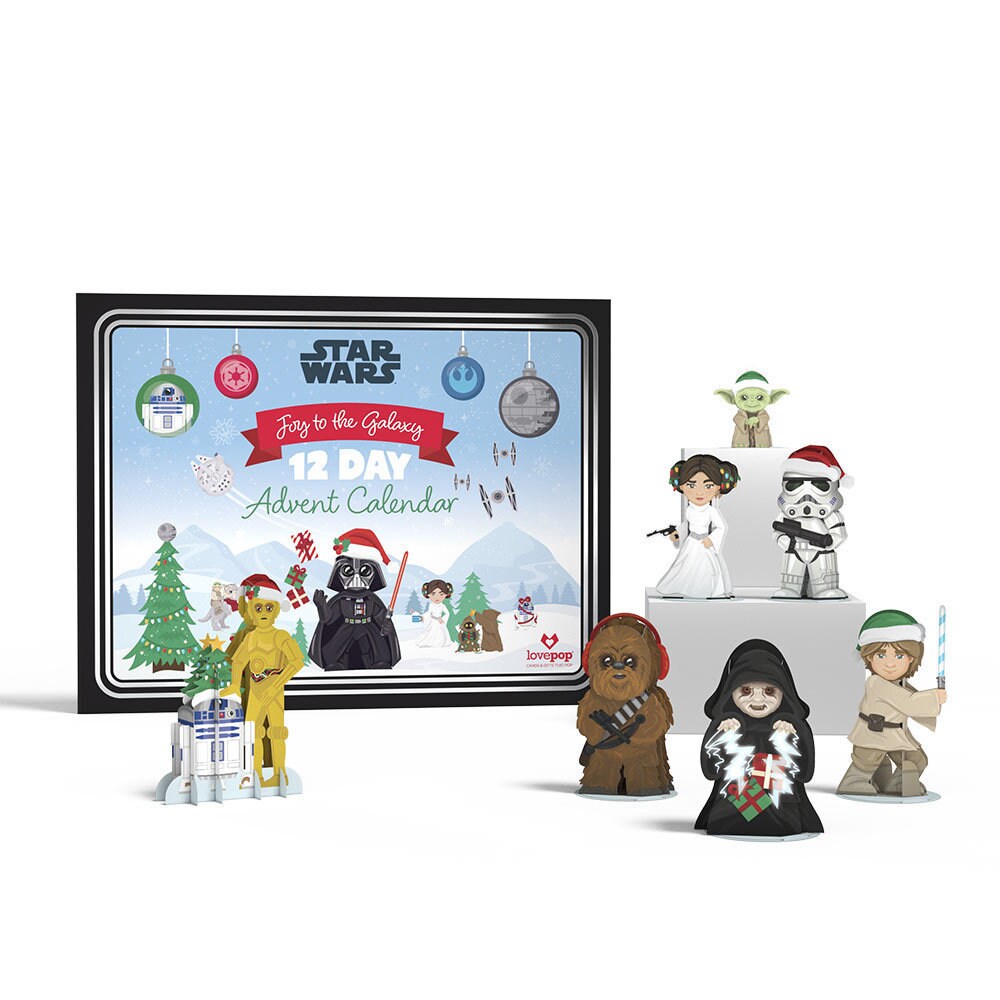 Star Wars Joy to the Galaxy 12 Day Holiday Advent Calendar by LovePop