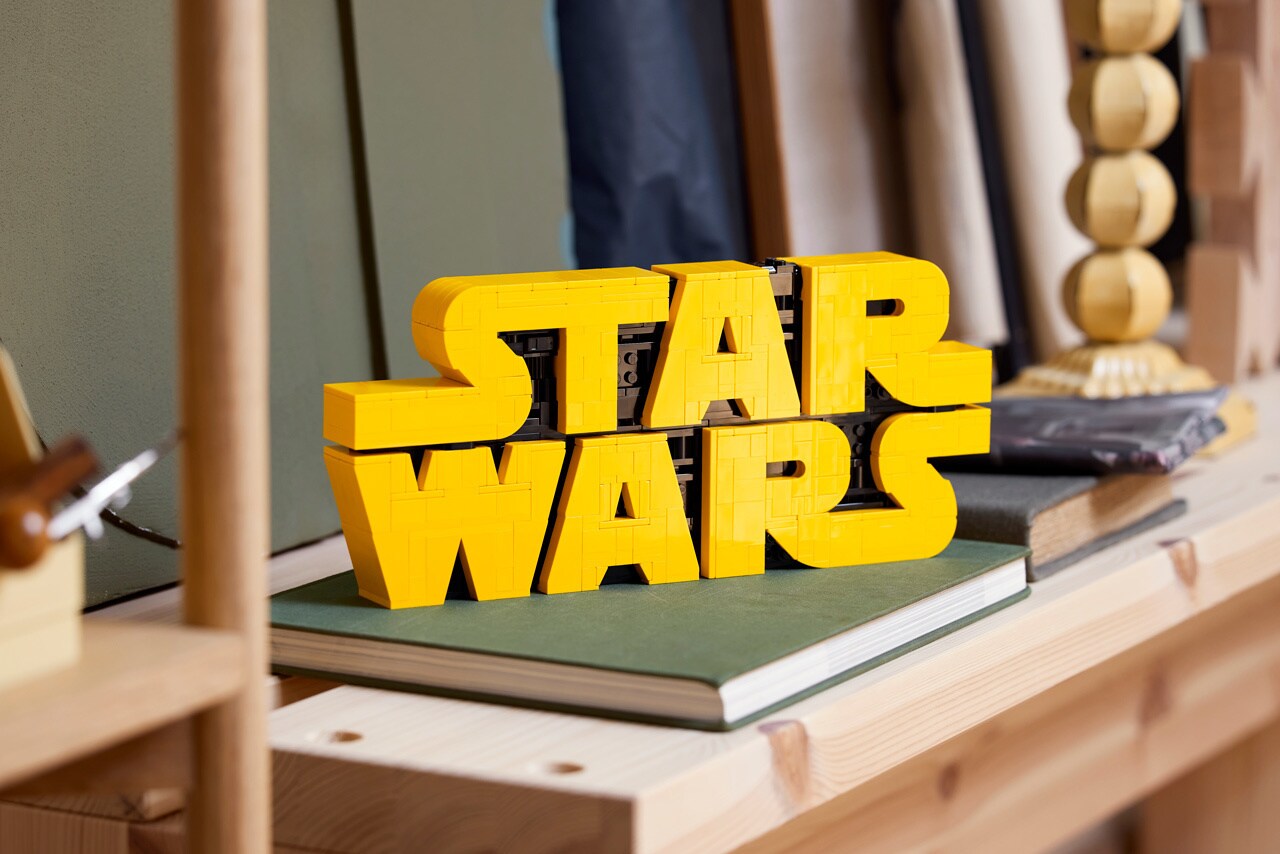 Brick-Built Star Wars Logo building set by LEGO