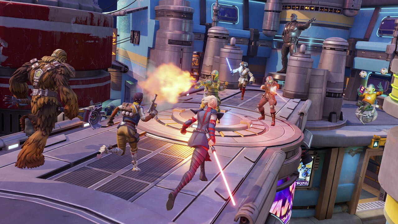 A gameplay screenshot from Star Wars: Hunters