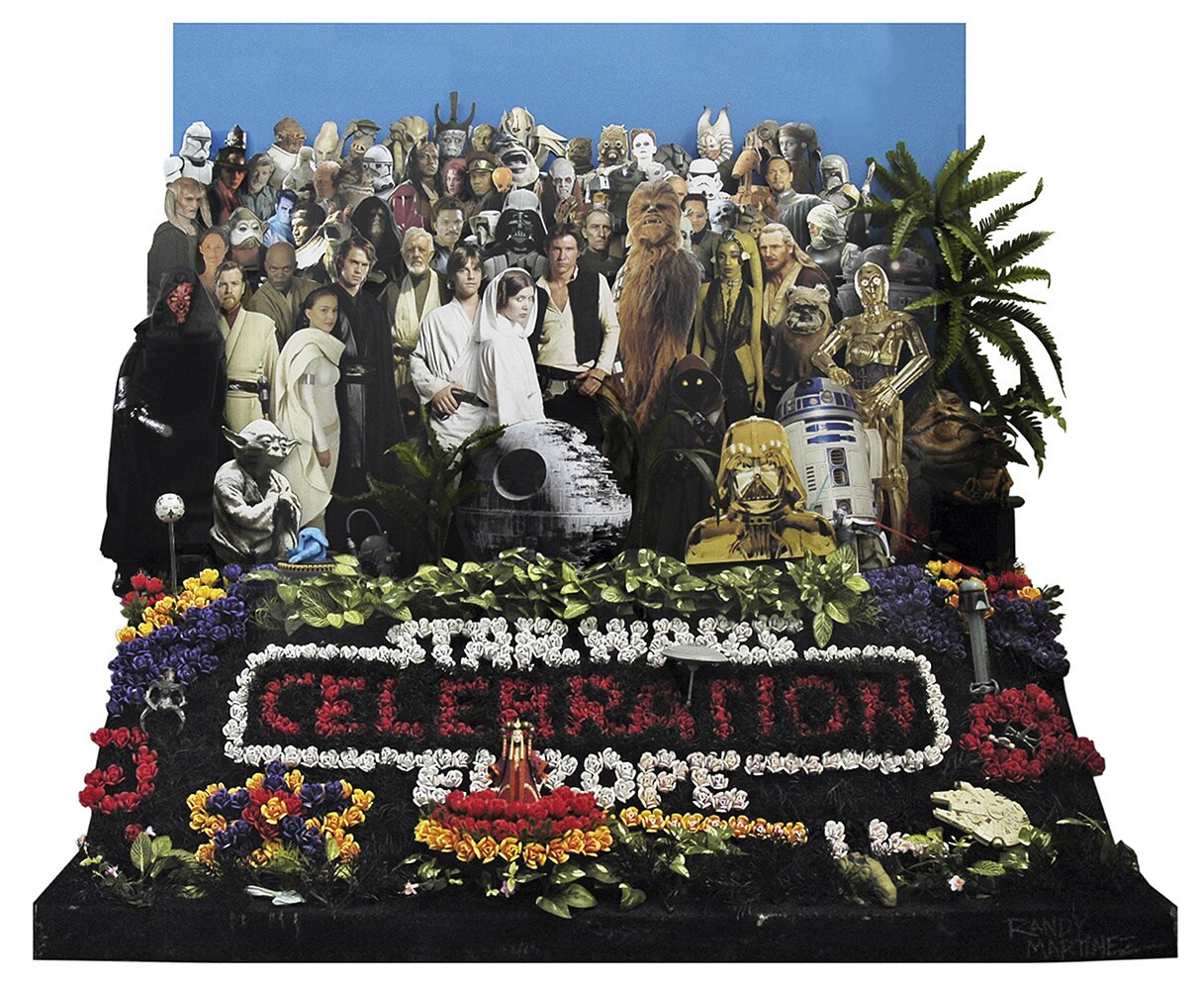 The key art for Star Wars Celebration Europe in 2007 was created by artist Randy Martinez, who was inspired by what was then the 40th anniversary of “Sgt. Pepper’s Lonely Hearts Club Band” by the English group, The Beatles. 