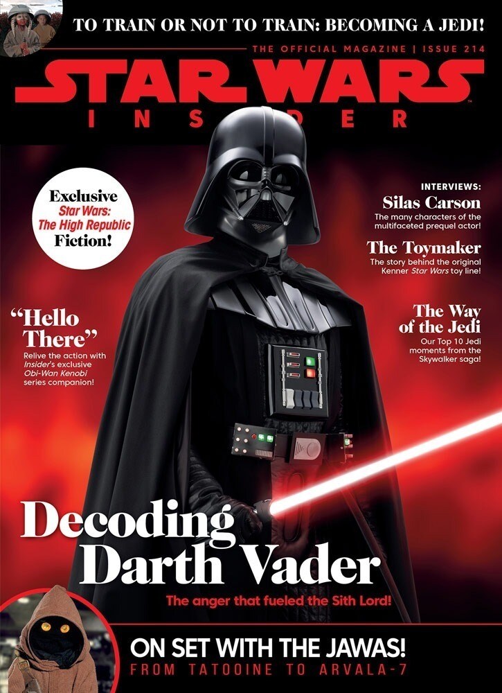 Darth Vader on the cover of Star Wars Insider #214.