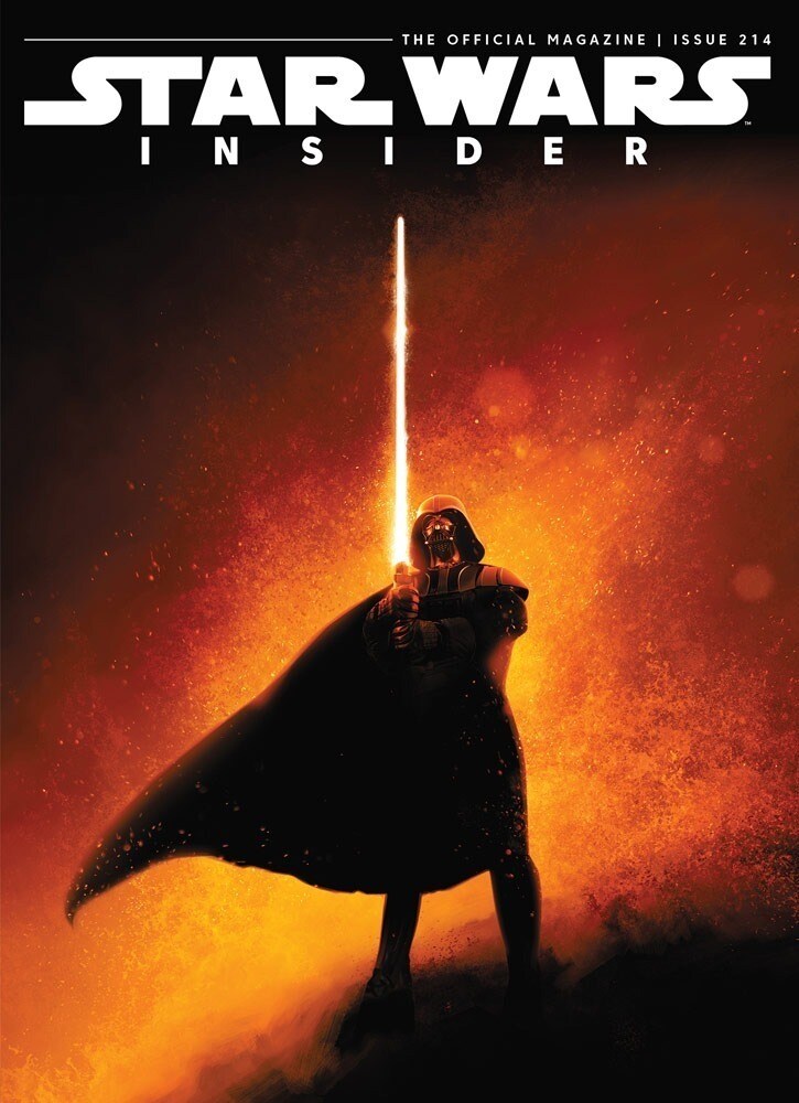 Darth Vader on the cover of Star Wars Insider #214.