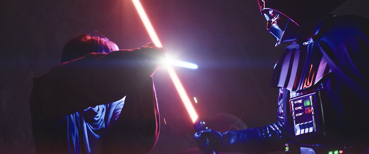 Obi-Wan faces off with Anakin as Darth Vader in Star Wars: Obi-Wan Kenobi – Season 1, Episode 6 "Part VI."