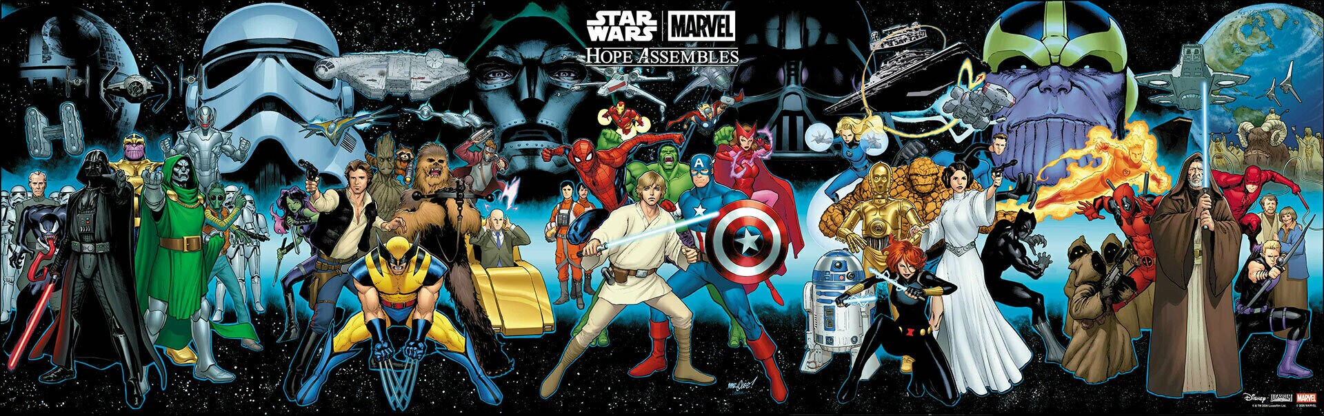 Star Wars/Marvel: Hope Assembles cover line up
