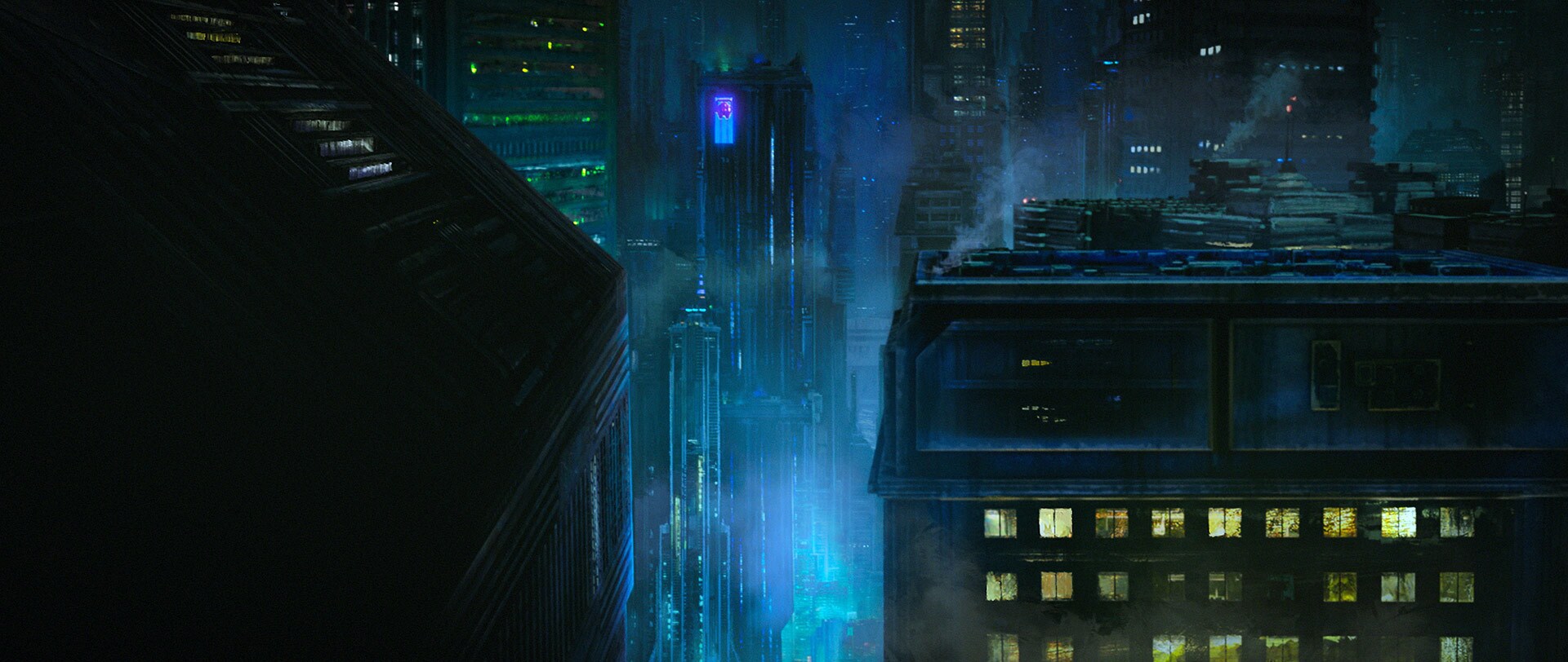 The city on Janix at night.