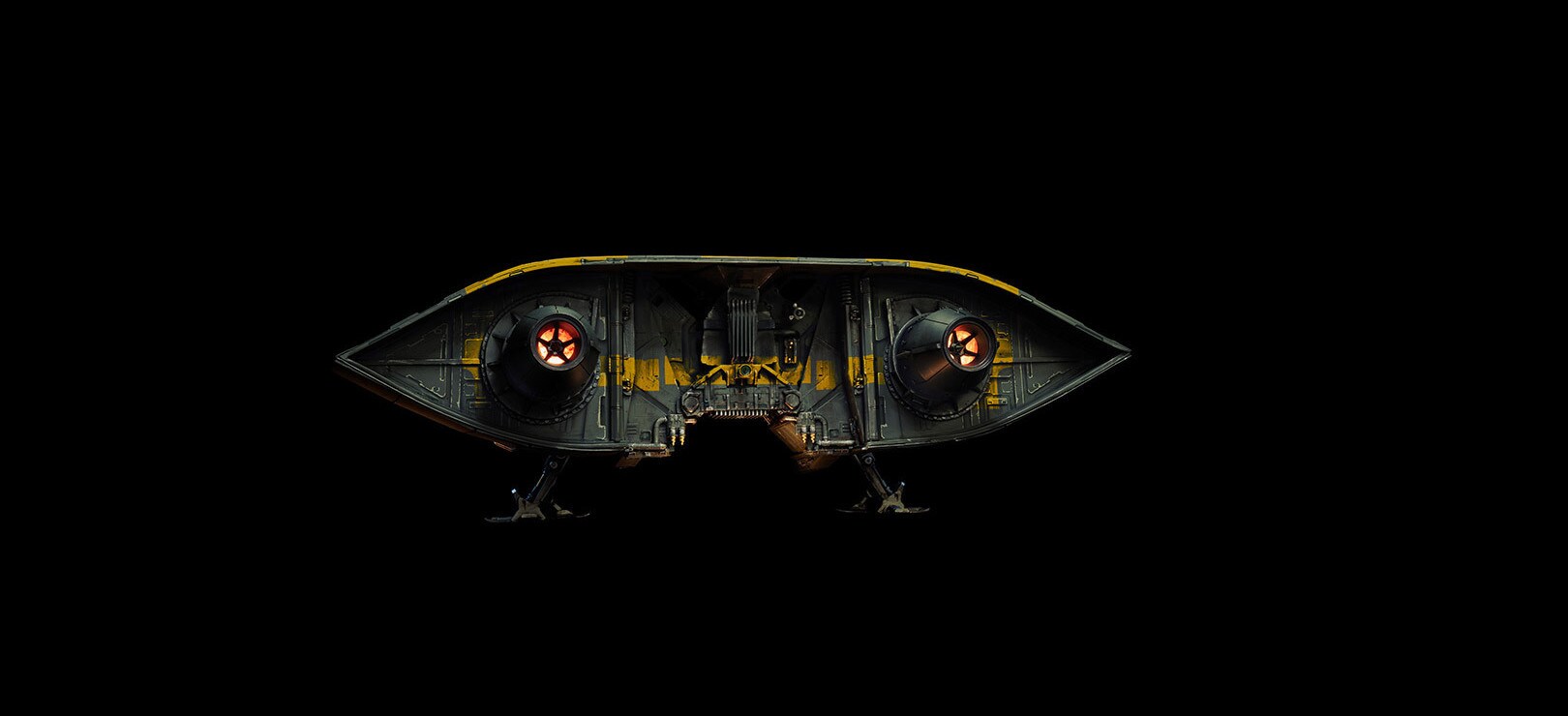 The final element, with digital paint and texturing, ready to be composited into the computer graphics scene.