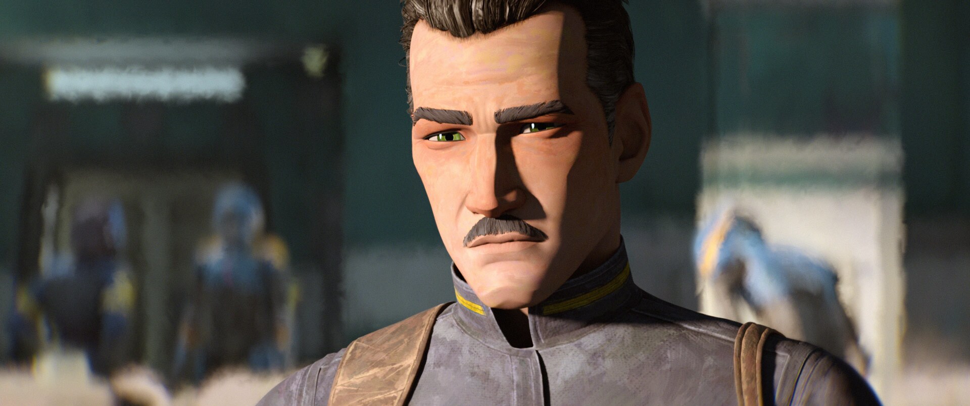 Captain Lawson in the Janix Civil Defense HQ.