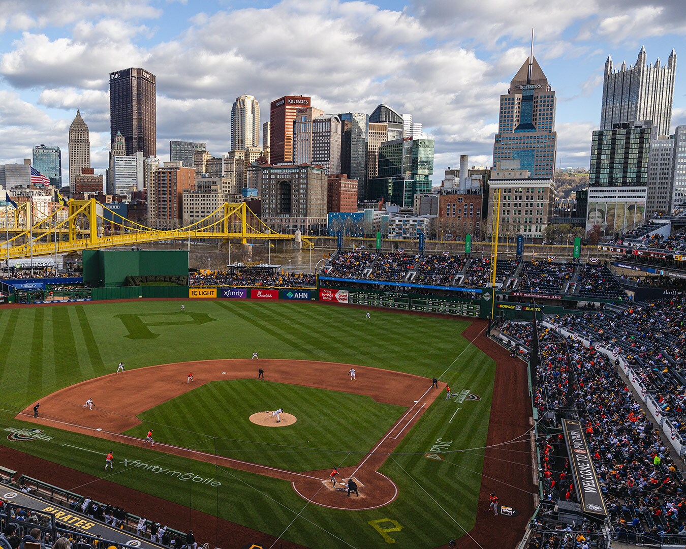 An image of PNC Park on Star Wars Night.