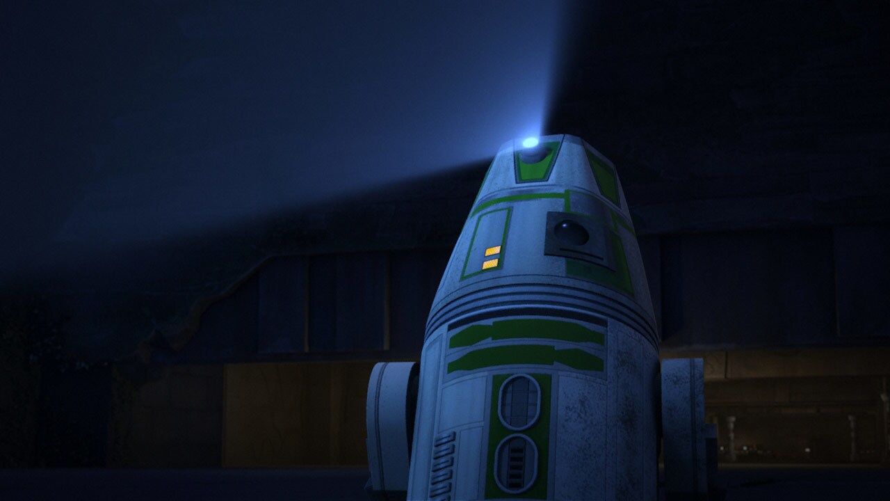 The astromech droid that projects Saw’s hologram, R4-C2, was originally intended to be more of a ...