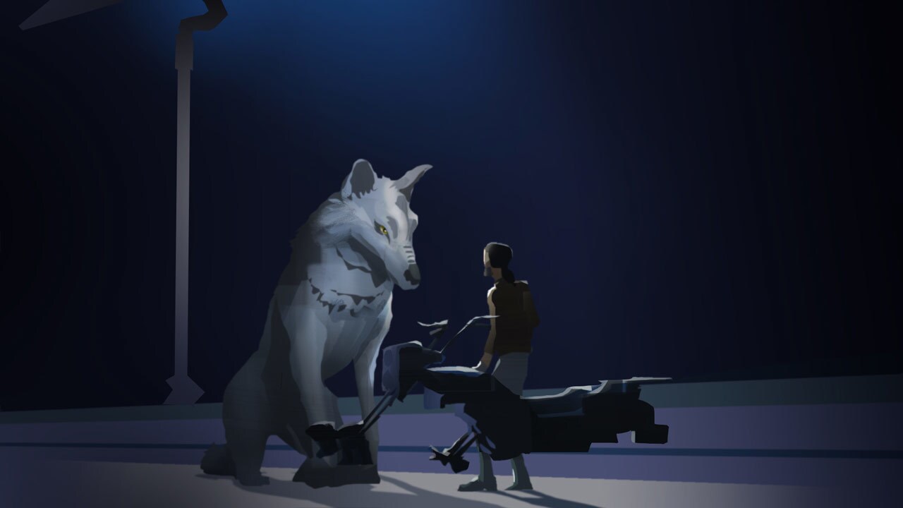 Kanan and Loth-wolf lighting concept art by Molly Denmark.