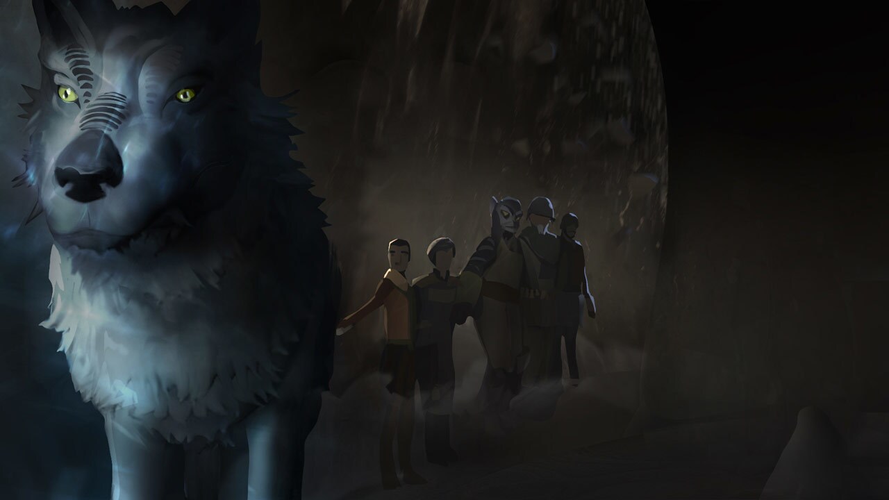 Loth-wolf lighting concept art by Molly Denmark.