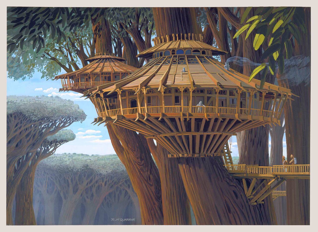 Kashyyyk concept art by Ralph McQuarrie.