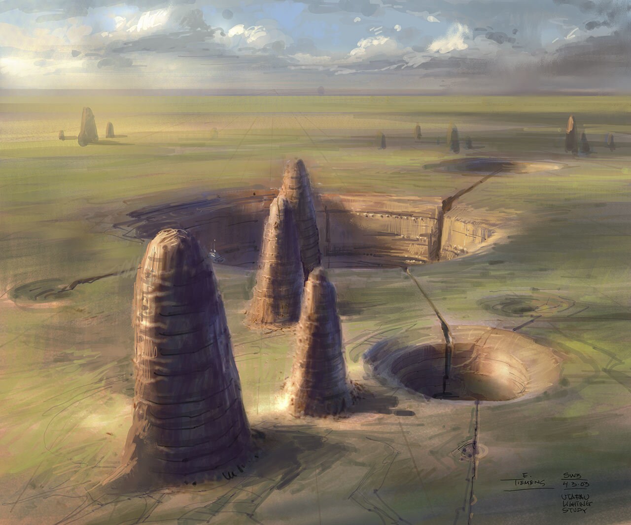 Utapau concept art by Erik Tiemens.