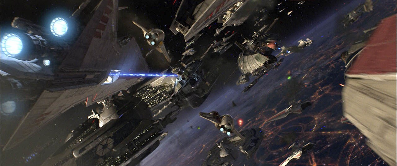 The opening scene of Revenge of the Sith.