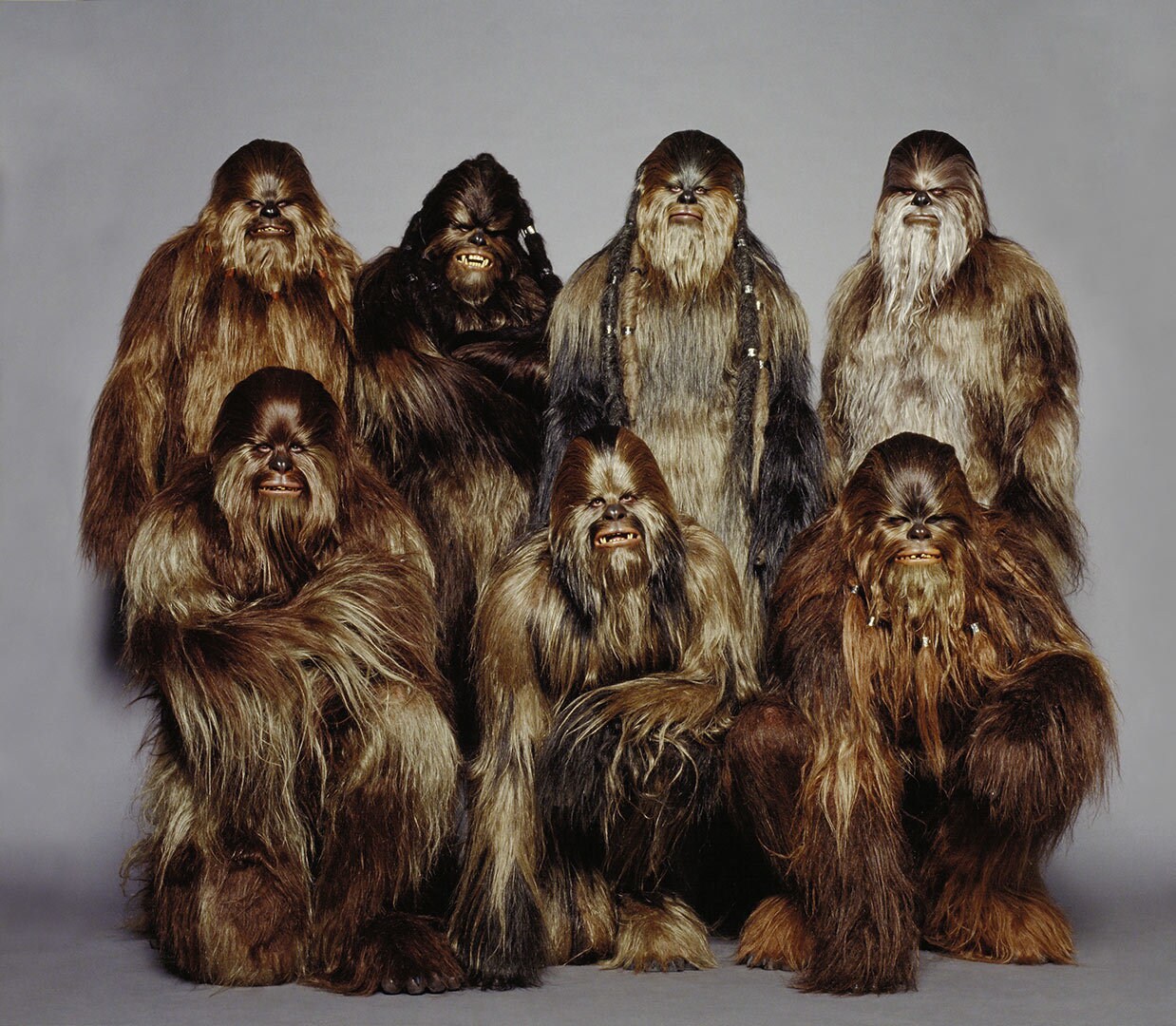 Wookiees behind the scenes of Revenge of the Sith.