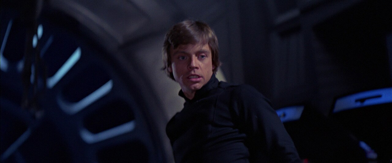 Luke duels Darth Vader