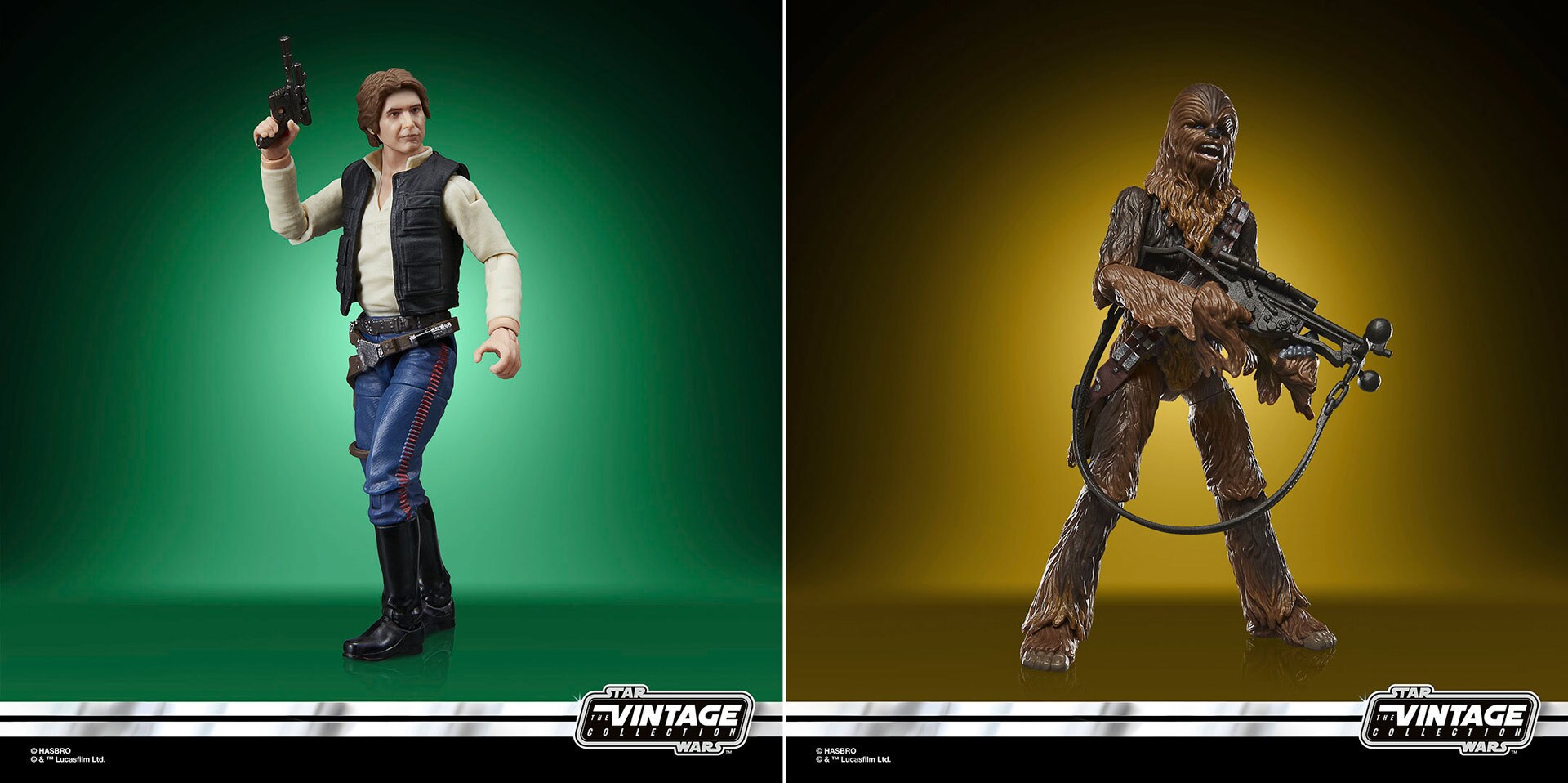 SDCC 2025: Hasbro's Han Solo and Chewbacca.