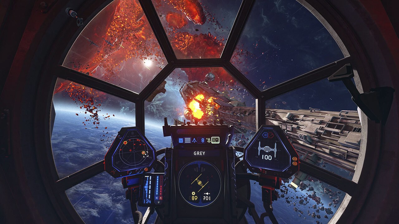Star Wars: Squadrons TIE combat
