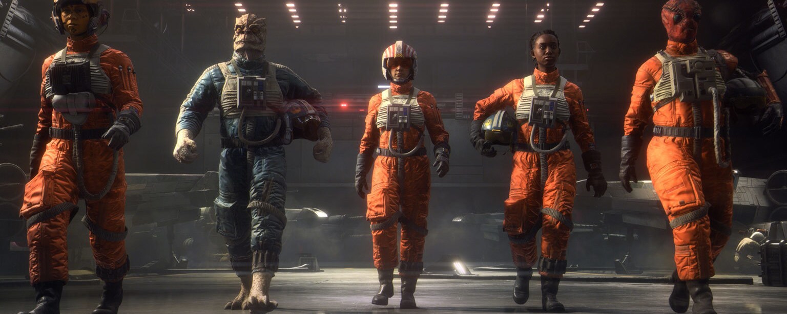 Star Wars: Squadrons New Republic pilots