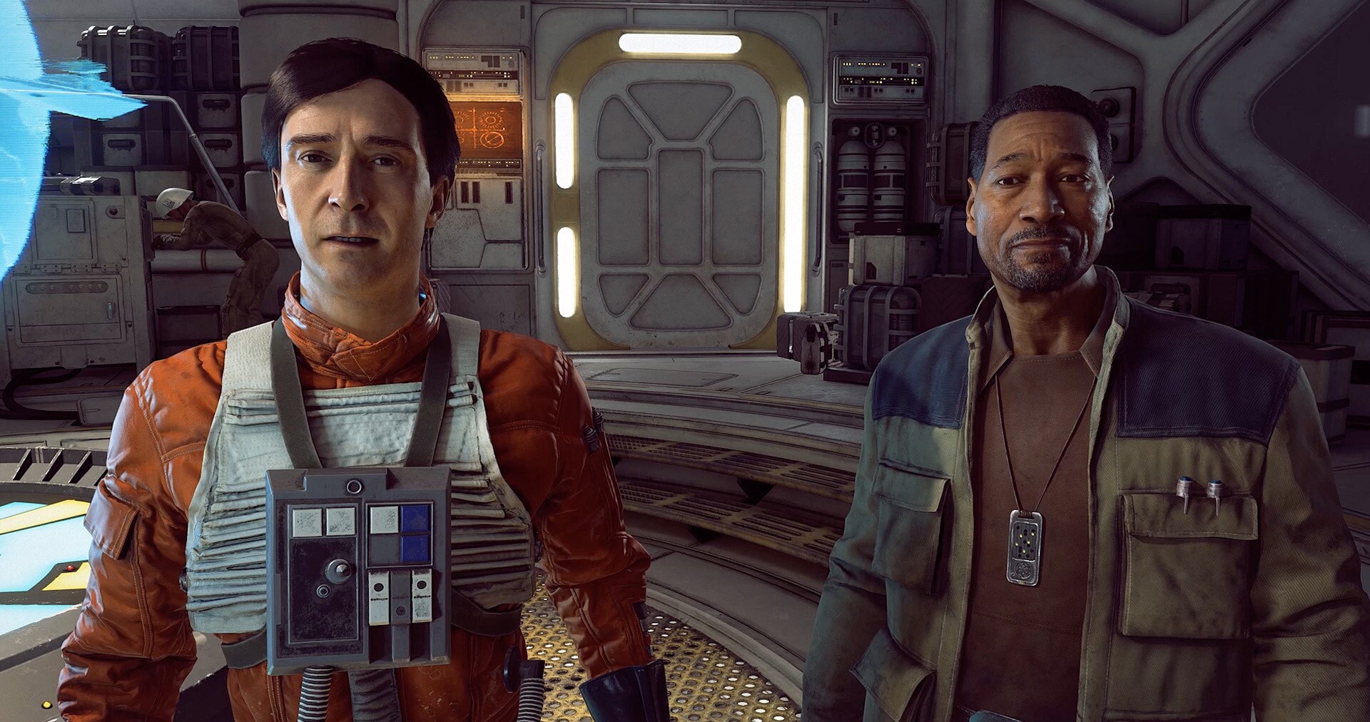 Wedge Antilles in the Star Wars Squadrons trailer.