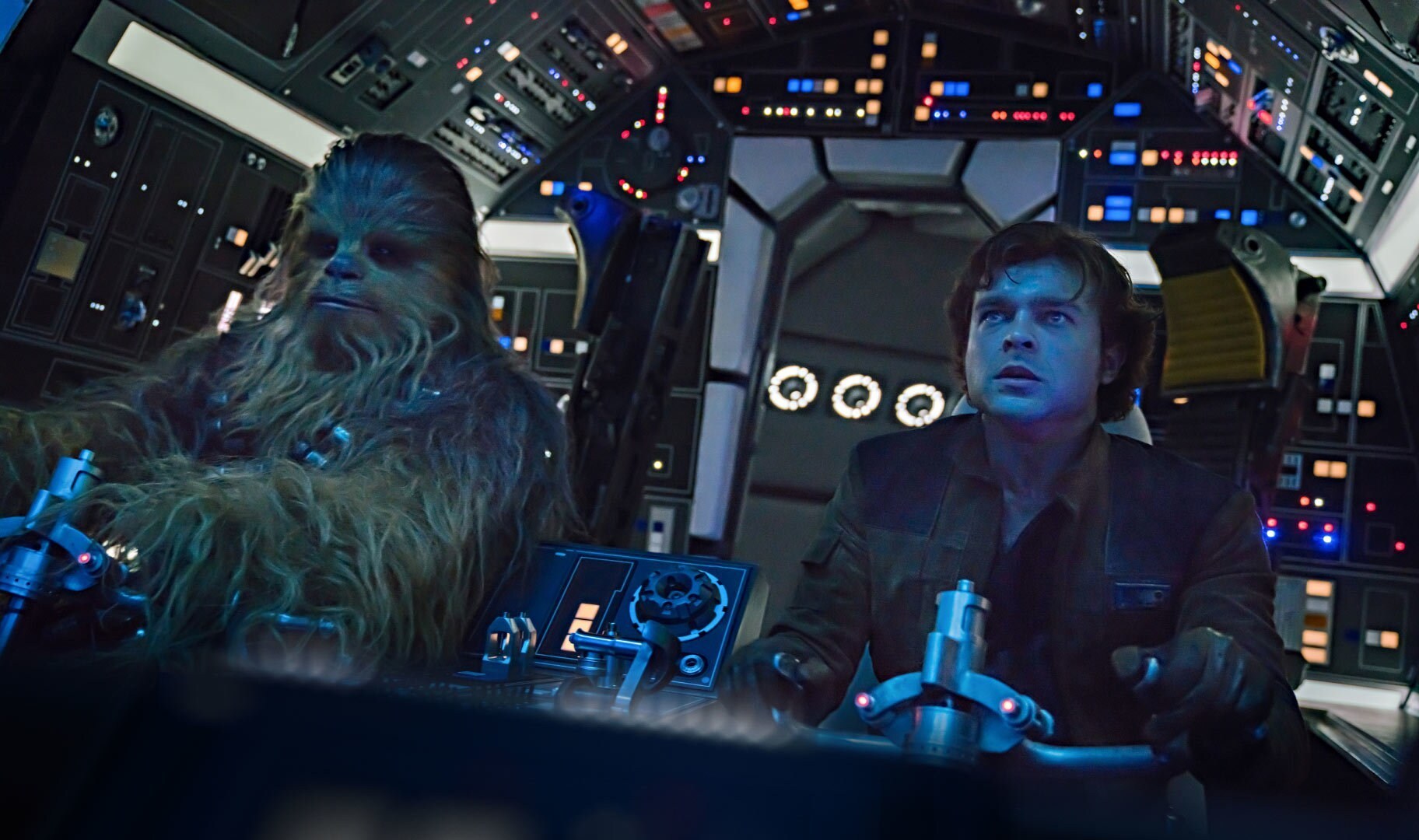 Chewie and Han in Solo: A Star Wars Story